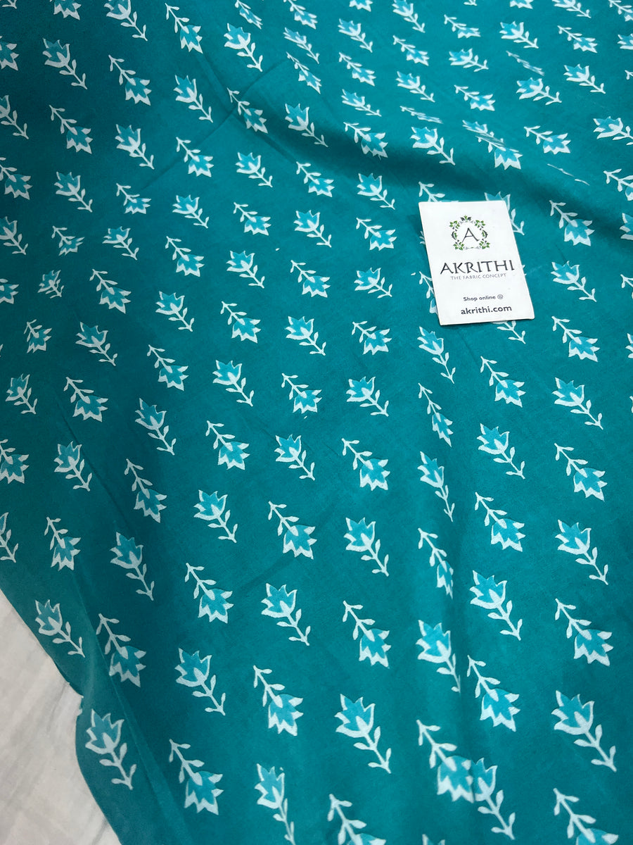 Printed pure cotton fabric