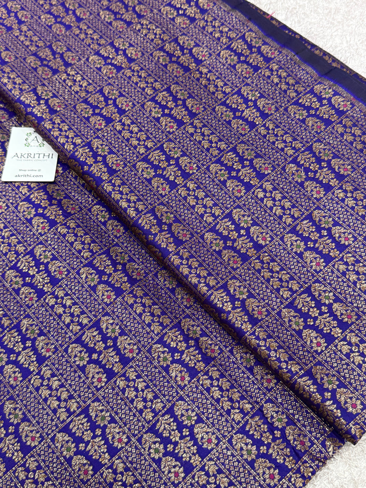 Pure Banarasi brocade antique zari fabric