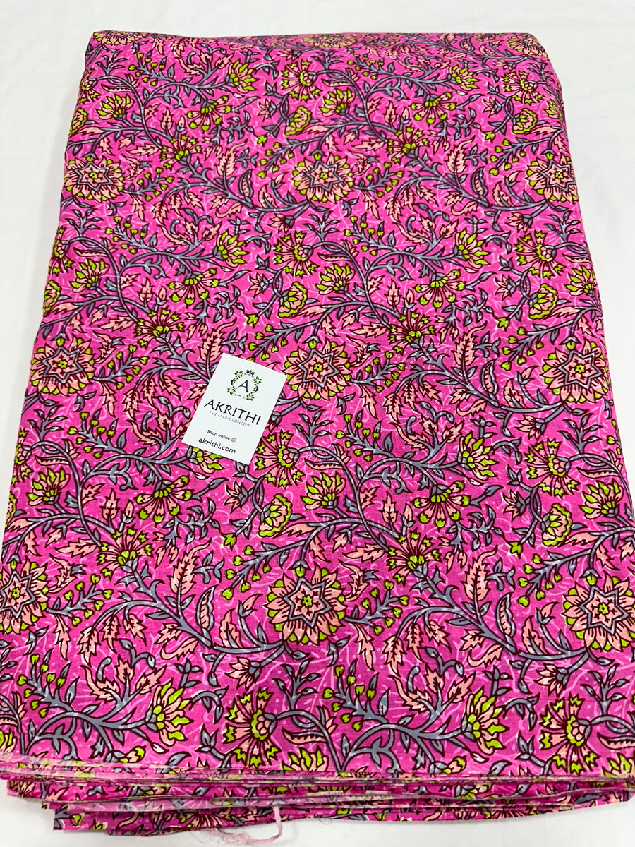 Printed pure cotton fabric