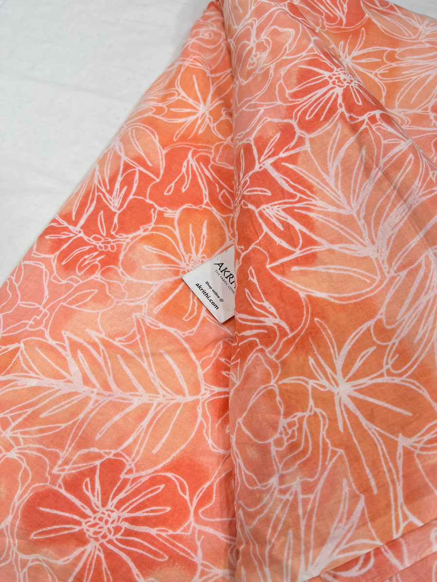 Printed pure cotton fabric