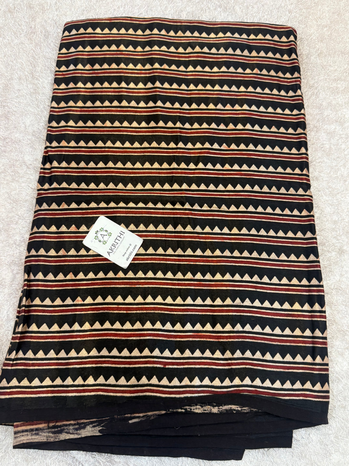 Ajrakh pure mashru silk fabric