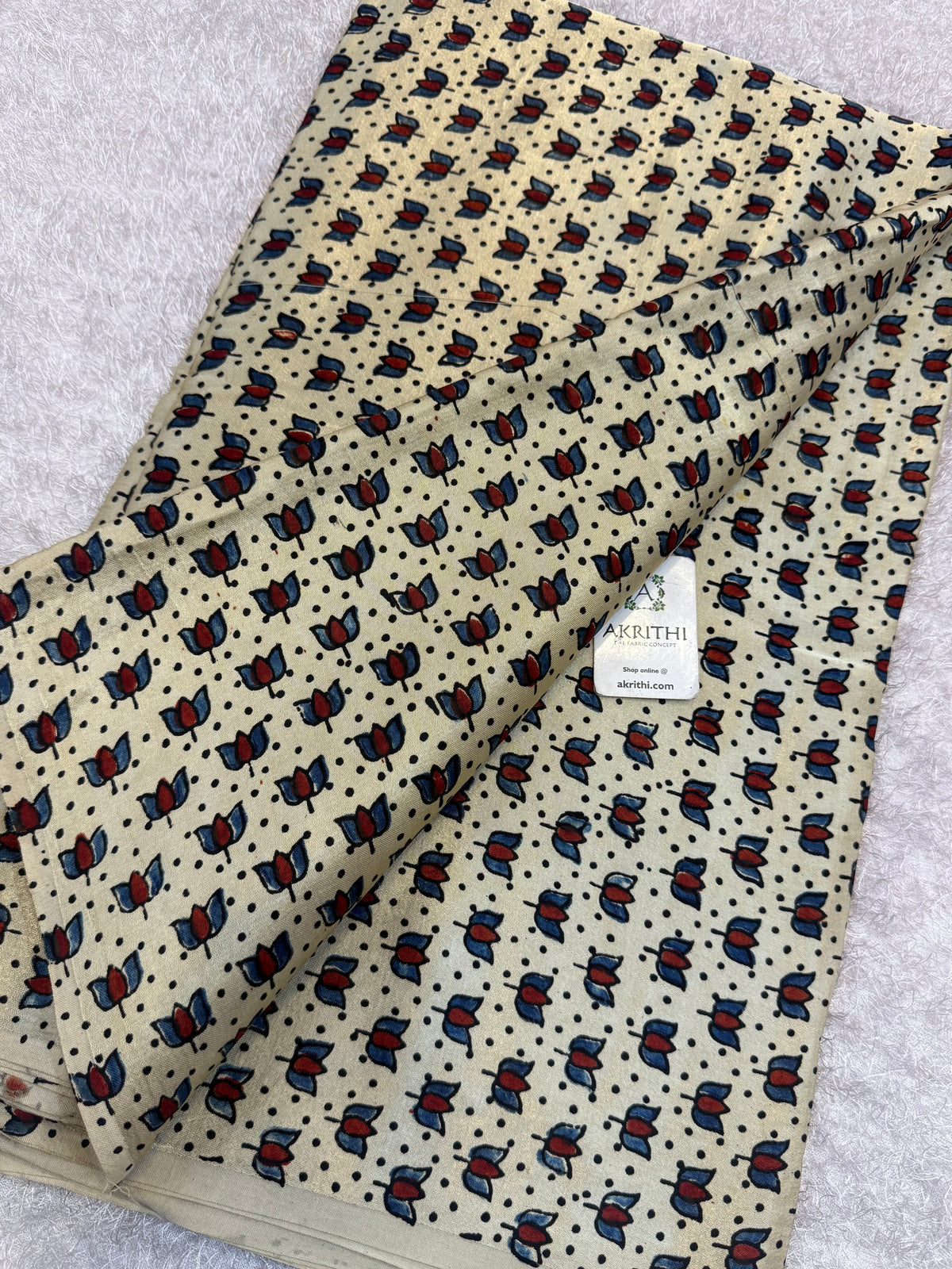 Ajrakh pure mashru silk fabric