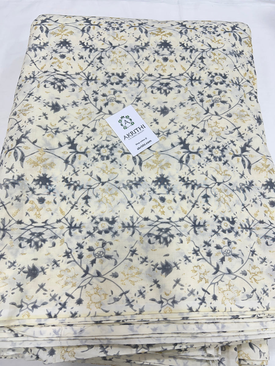 Printed pure cotton fabric