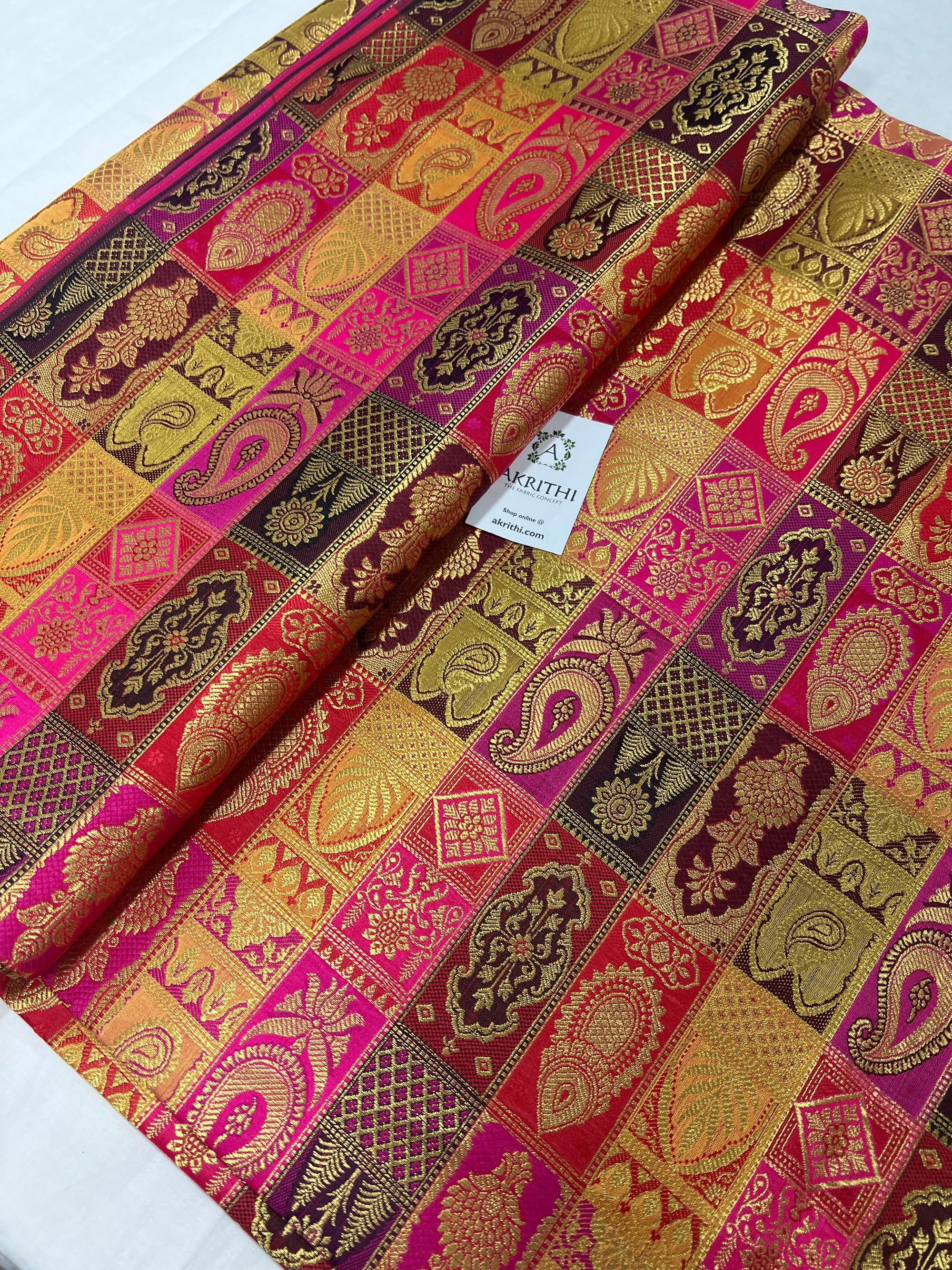 Pure Banarasi brocade fabric