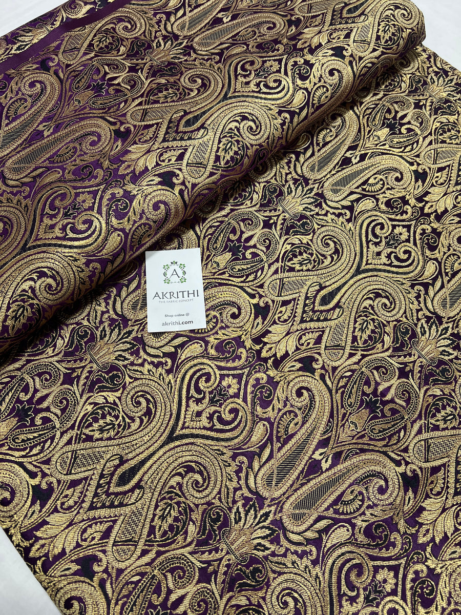 Pure Banarasi brocade fabric