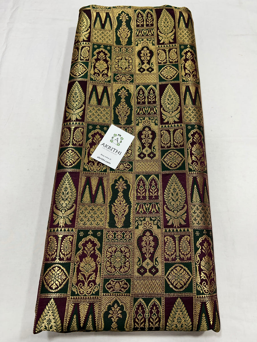 Pure Banarasi brocade fabric