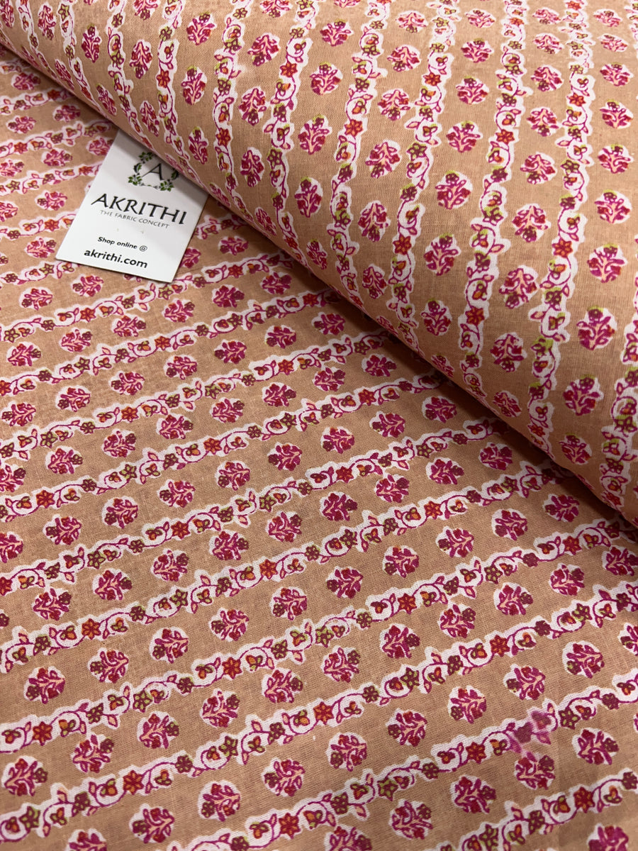 Printed pure cotton fabric