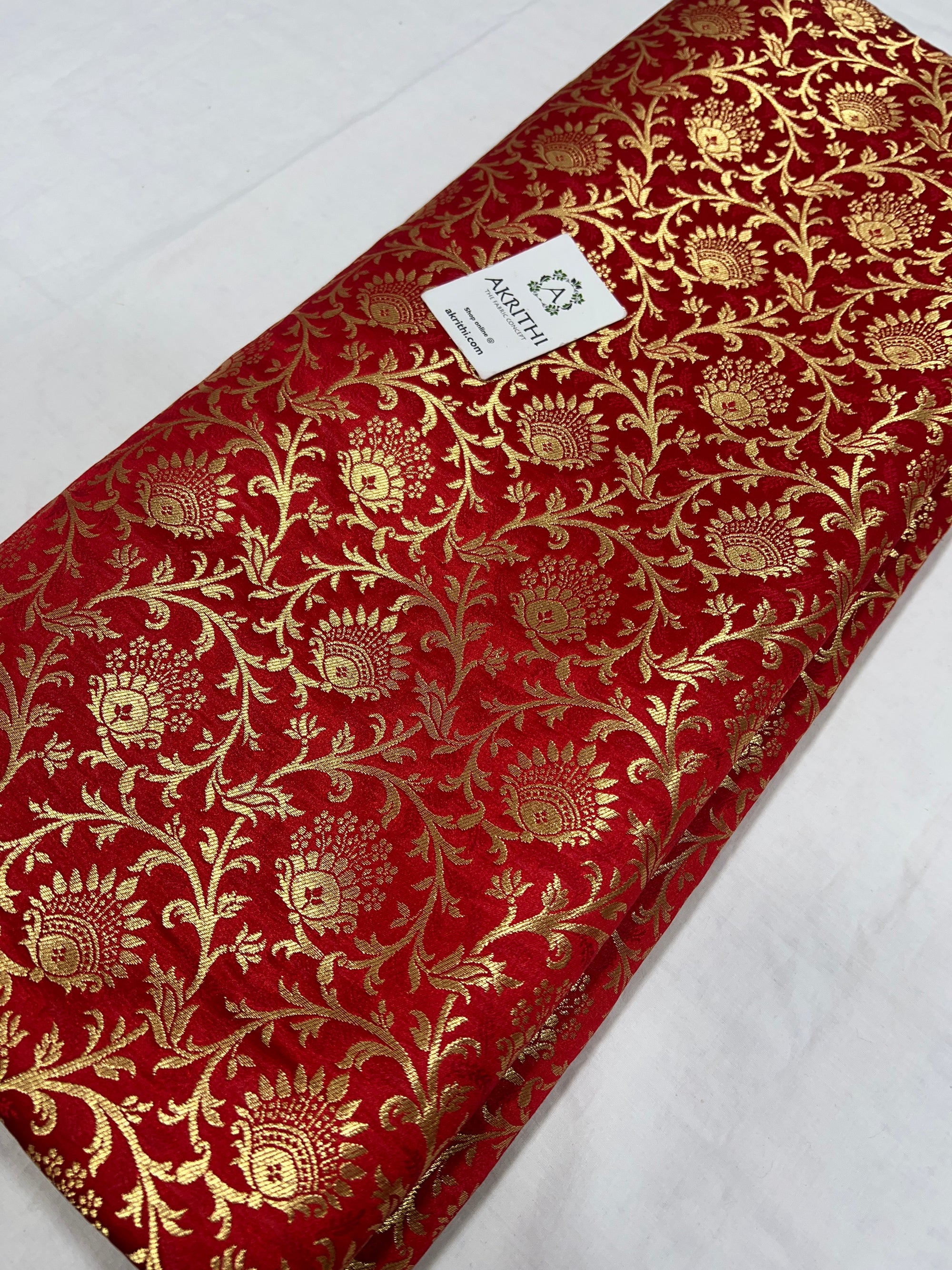 Pure Banarasi brocade fabric