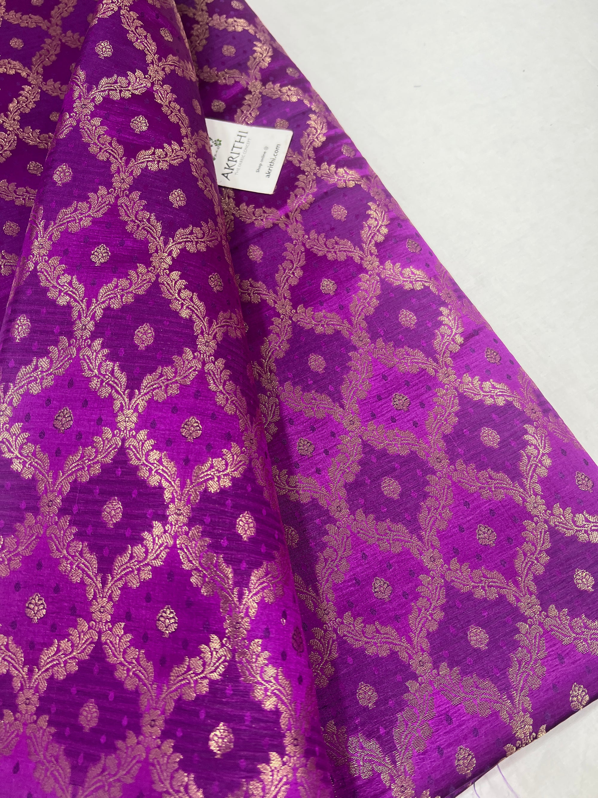 Pure Banarasi brocade fabric