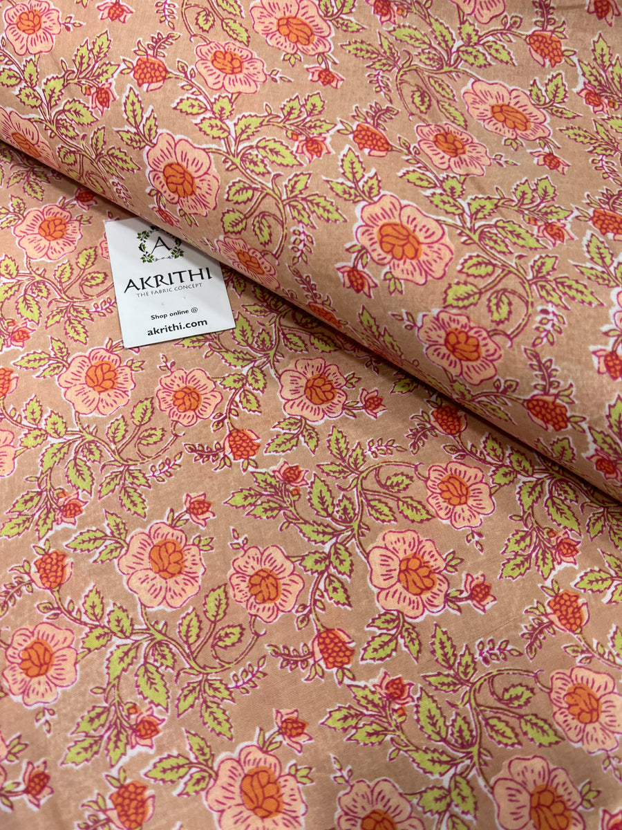 Printed pure cotton fabric