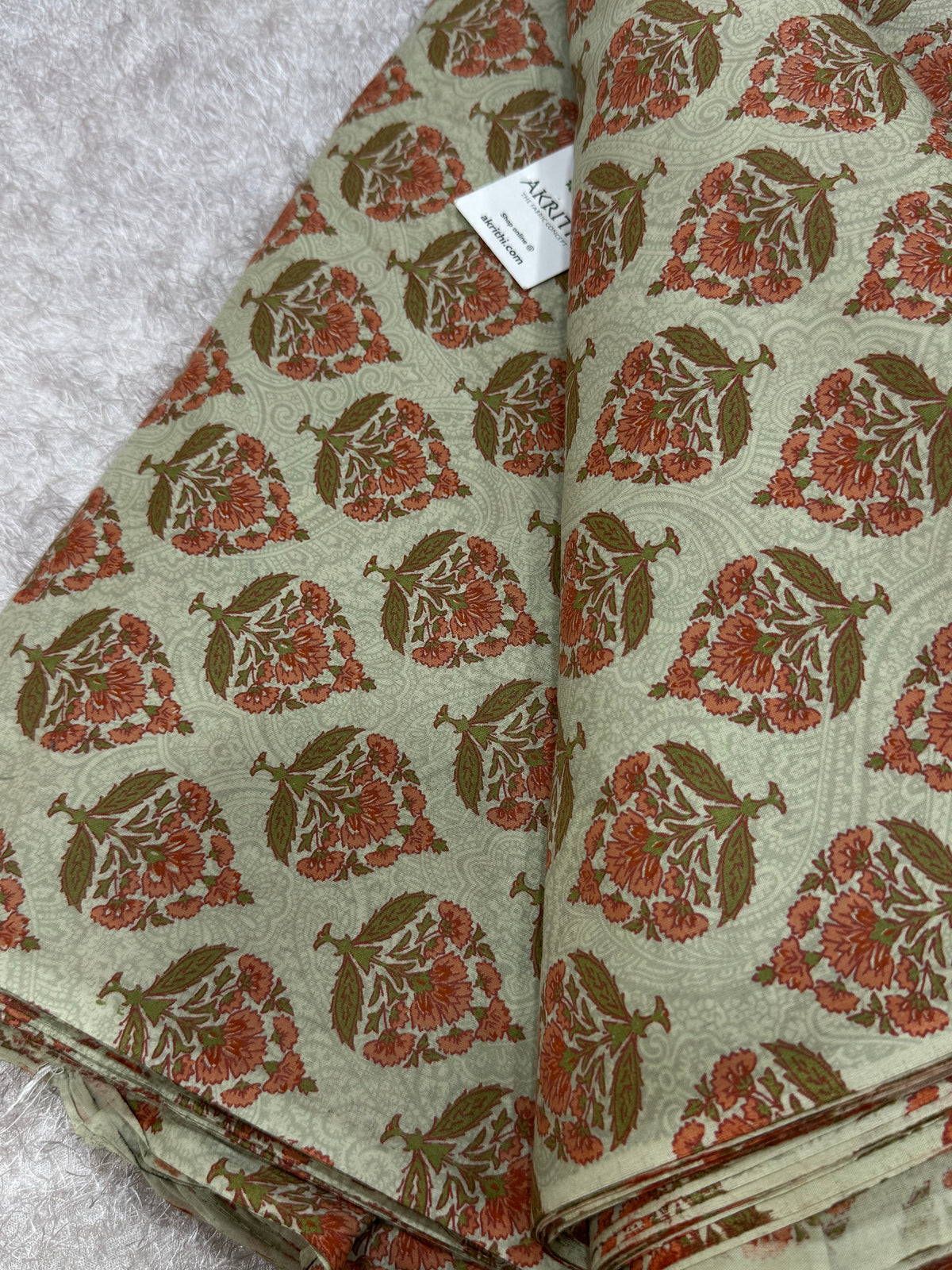 Printed pure cotton fabric