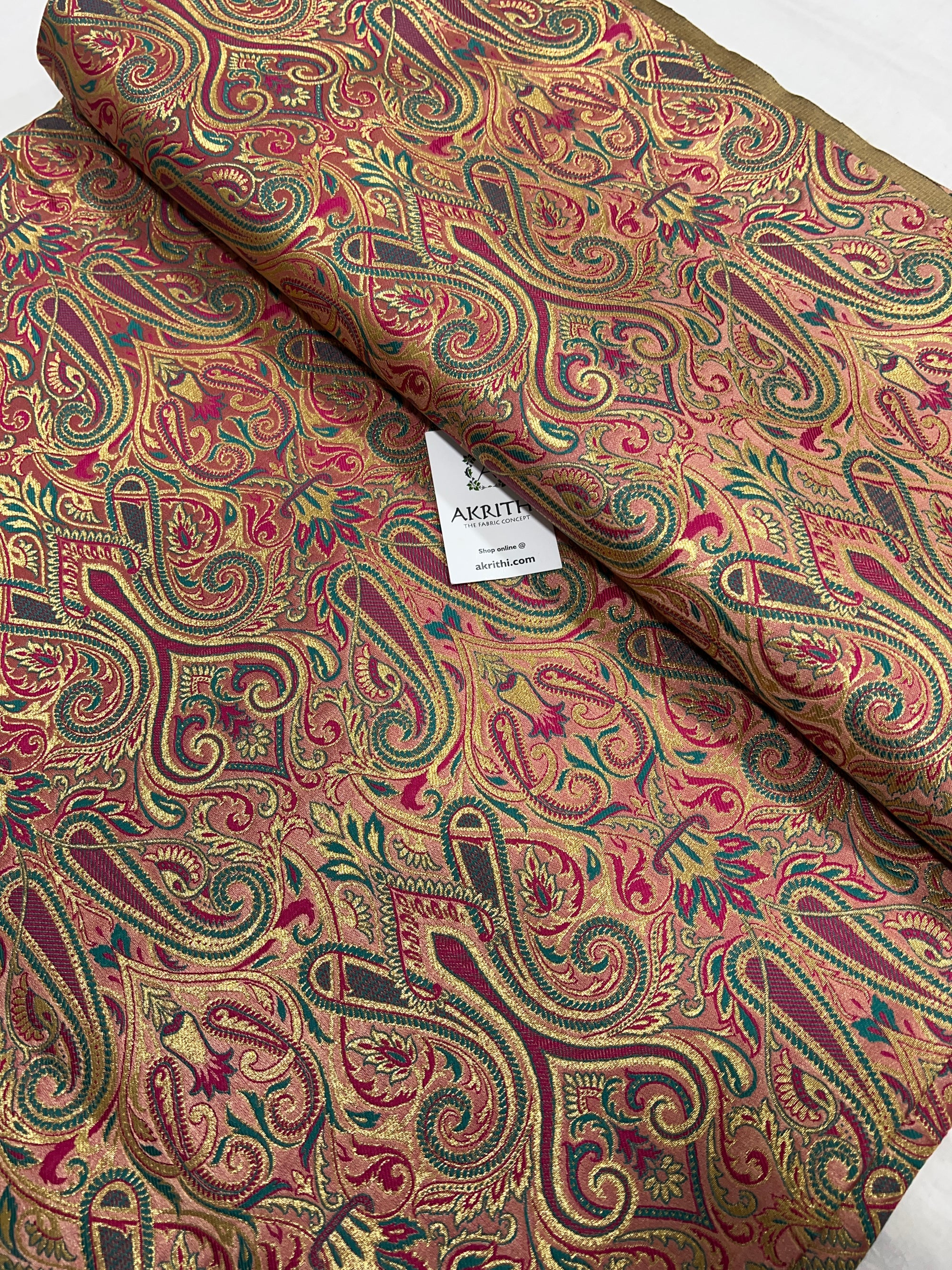 Pure Banarasi brocade fabric