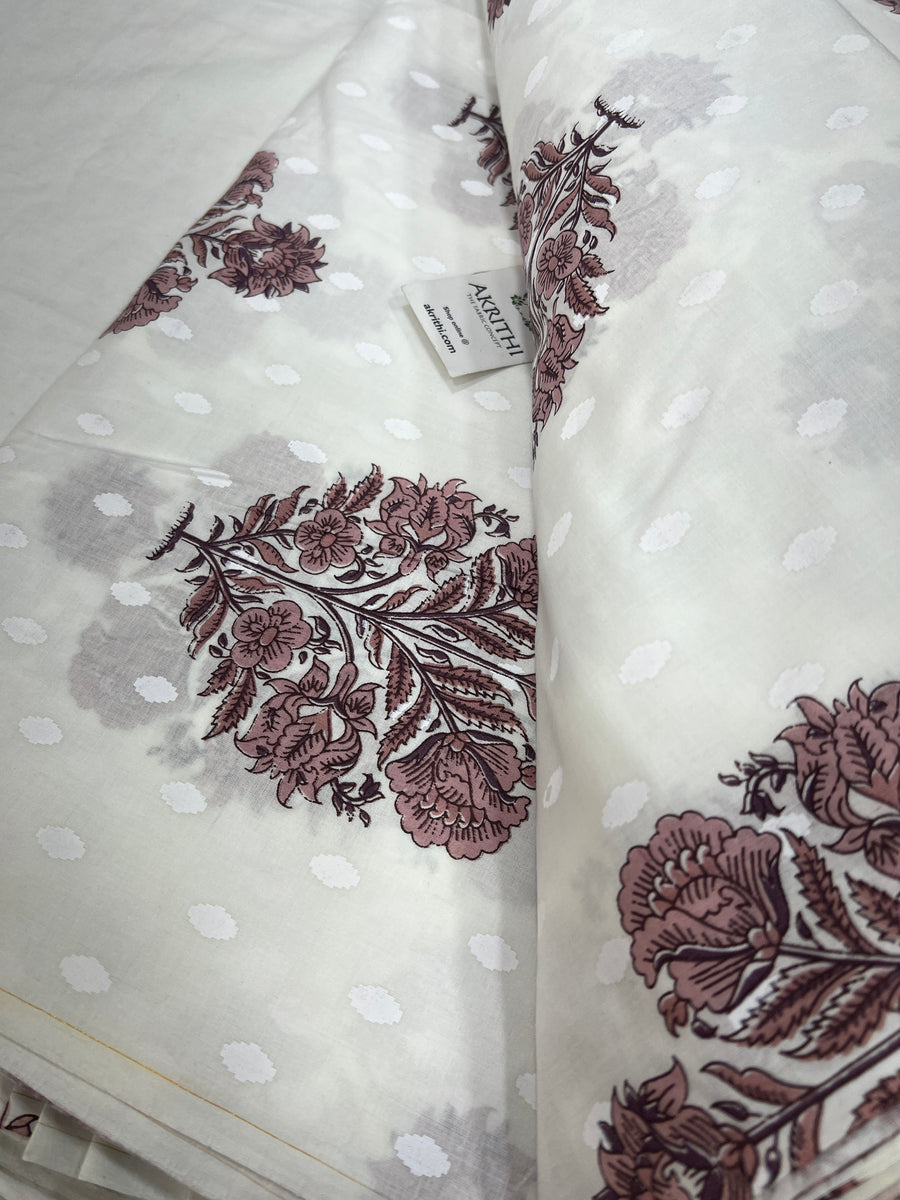 Printed pure cotton fabric