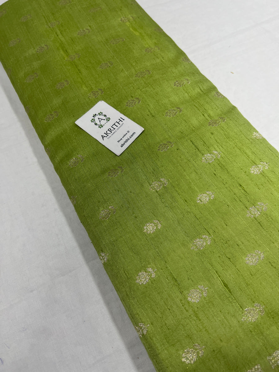 Pure raw silk Banarasi brocade fabric