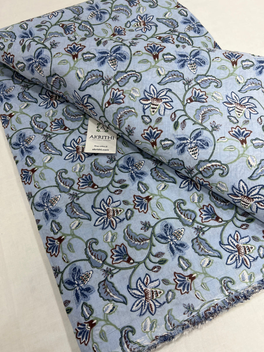 Printed pure cotton fabric