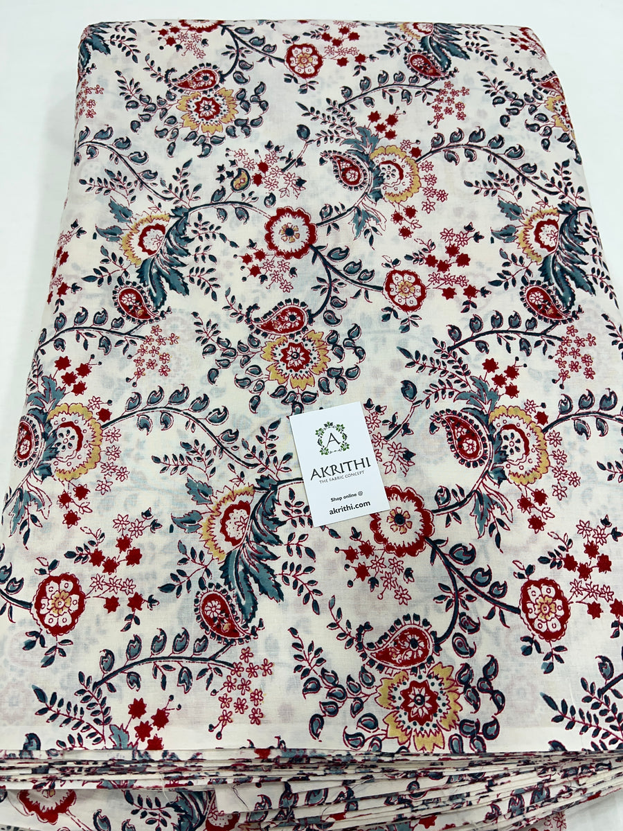 Printed pure cotton fabric