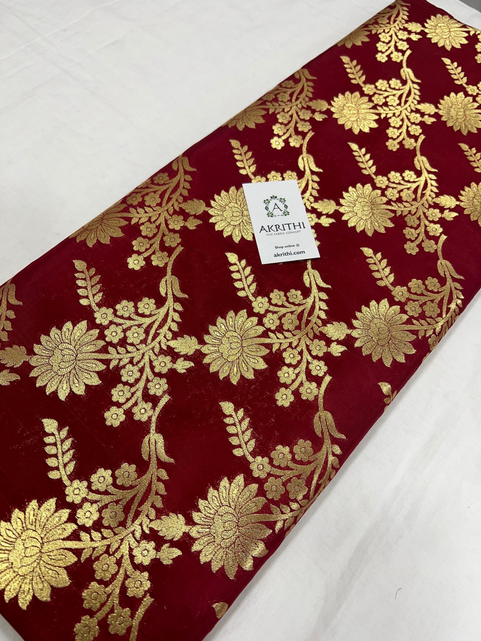 Pure Banarasi brocade fabric