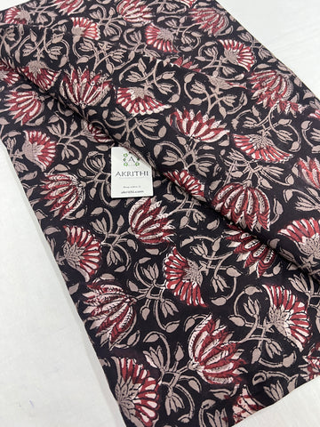 Jahota hand block printed pure cotton fabric