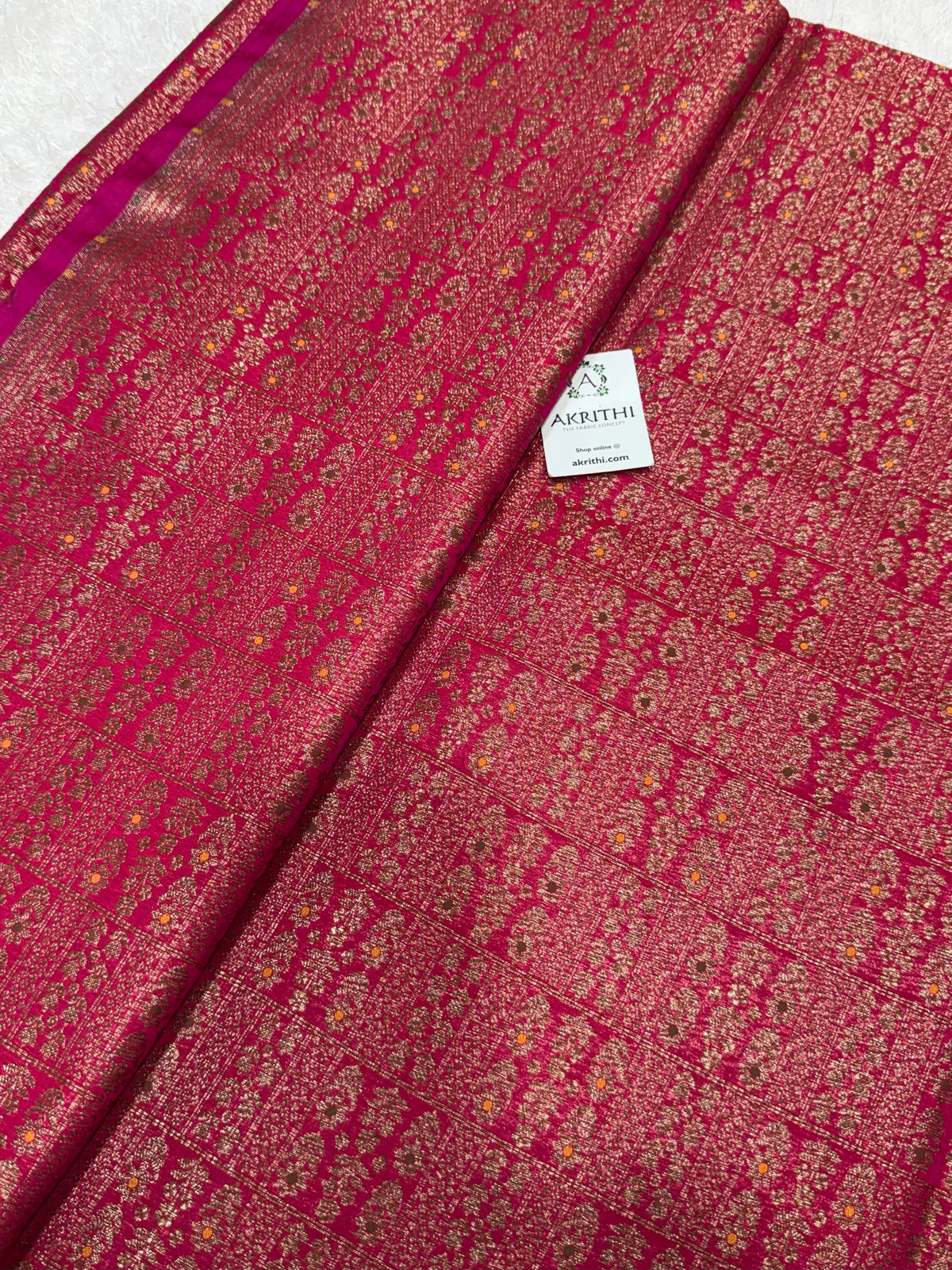 Pure Banarasi brocade antique zari fabric