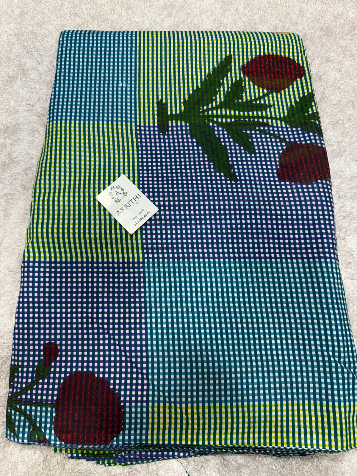 Printed pure cotton fabric