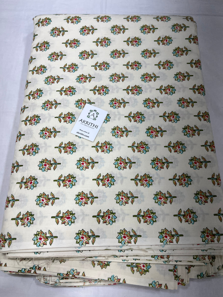 Printed pure cotton fabric