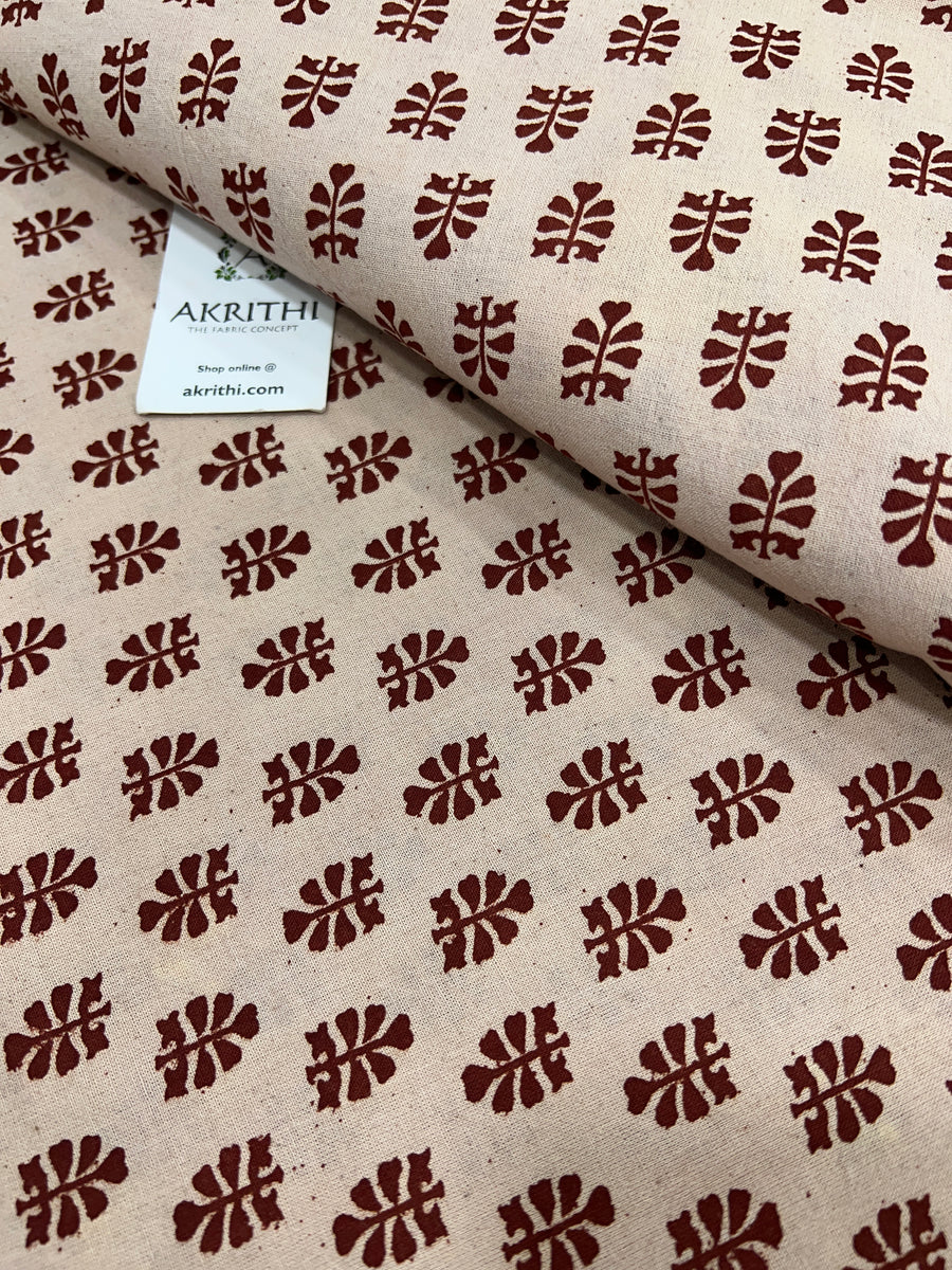 Printed pure cotton fabric