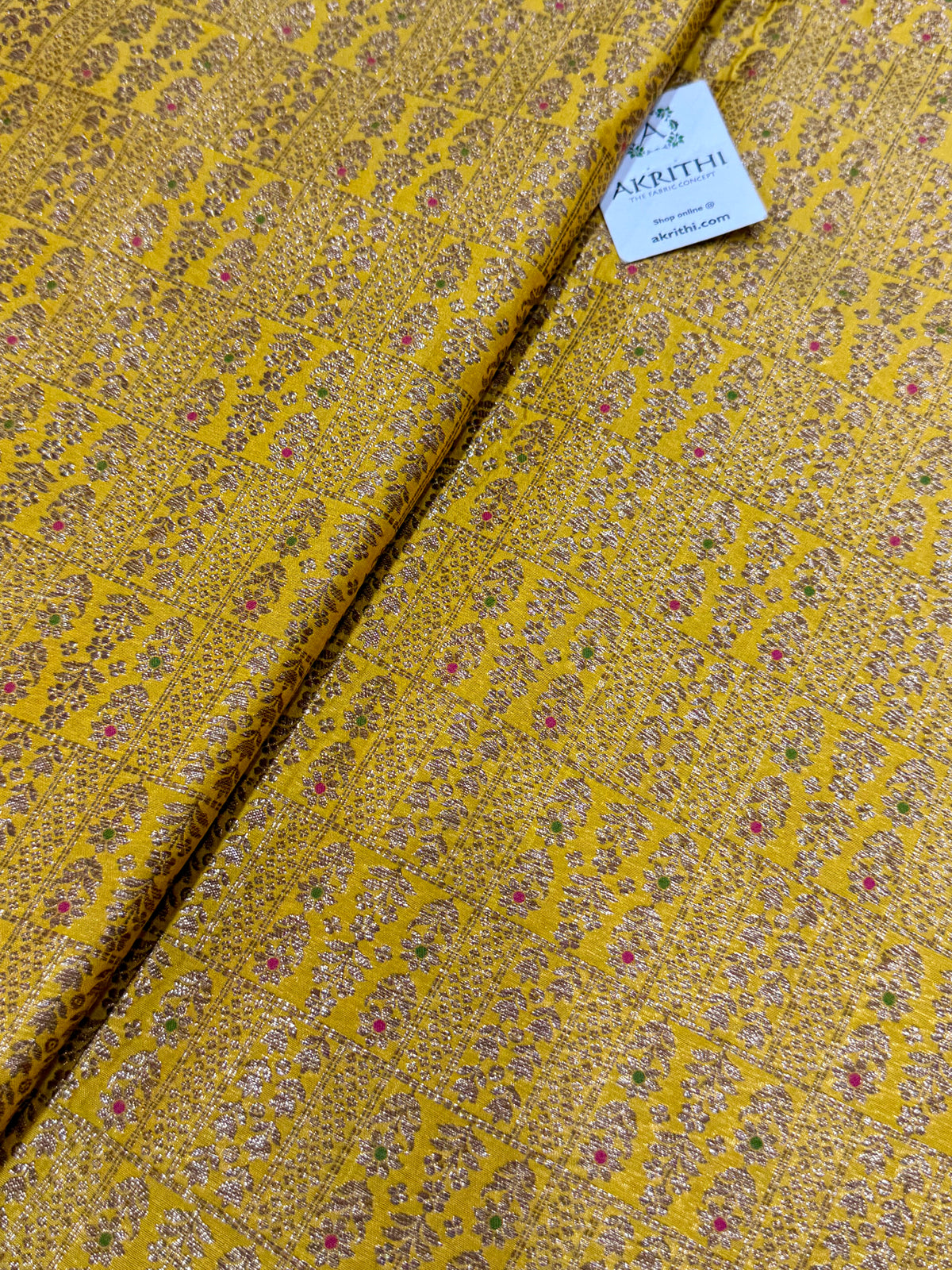 Pure Banarasi brocade antique zari fabric