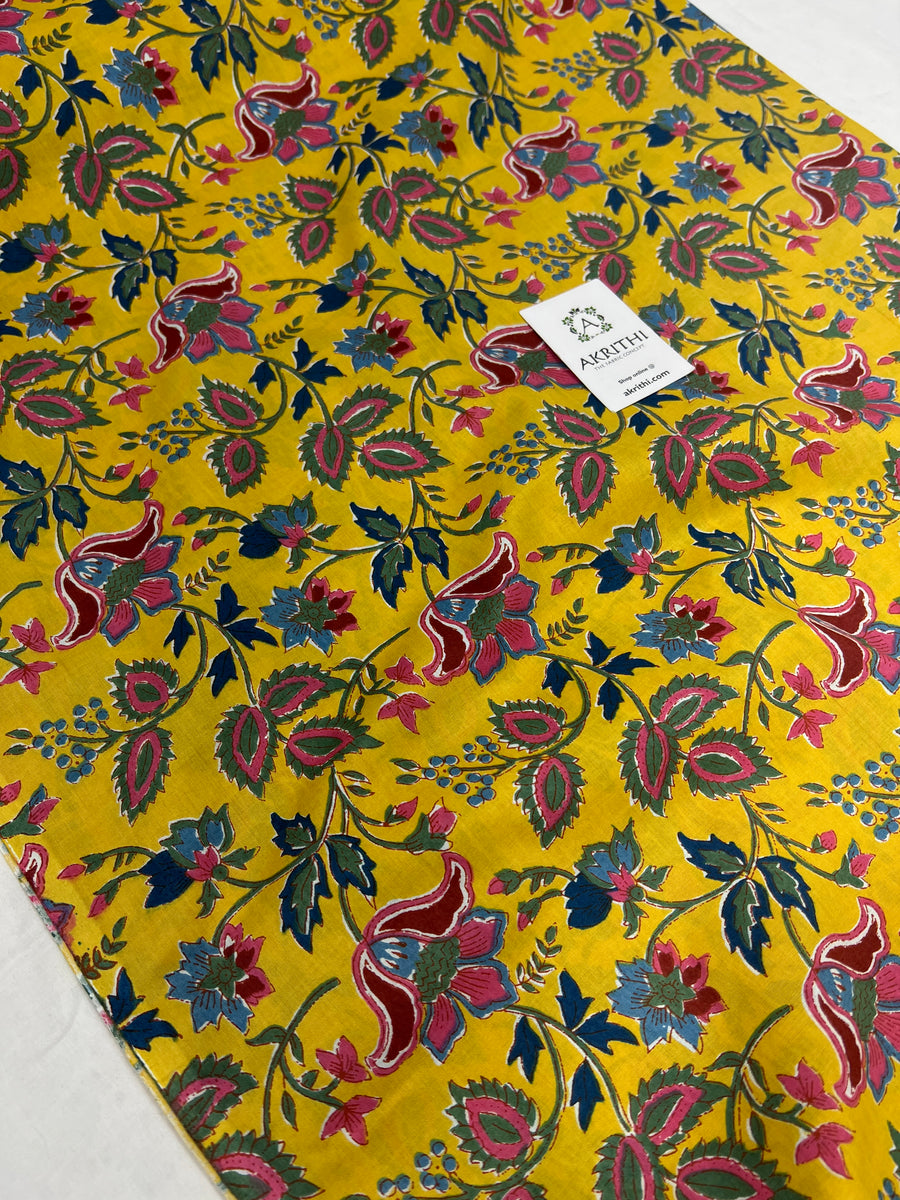 Printed pure cotton fabric