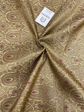 Banarasi brocade fabric antique zari