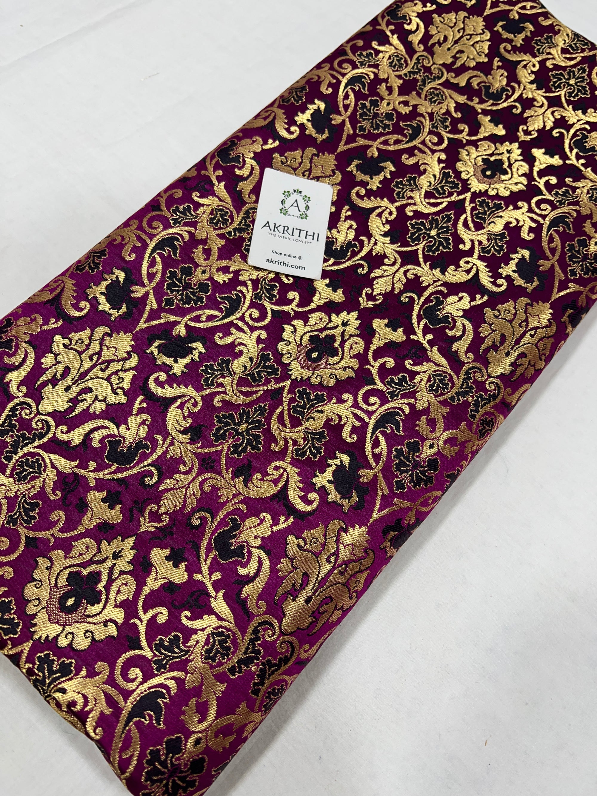 Pure Banarasi brocade fabric