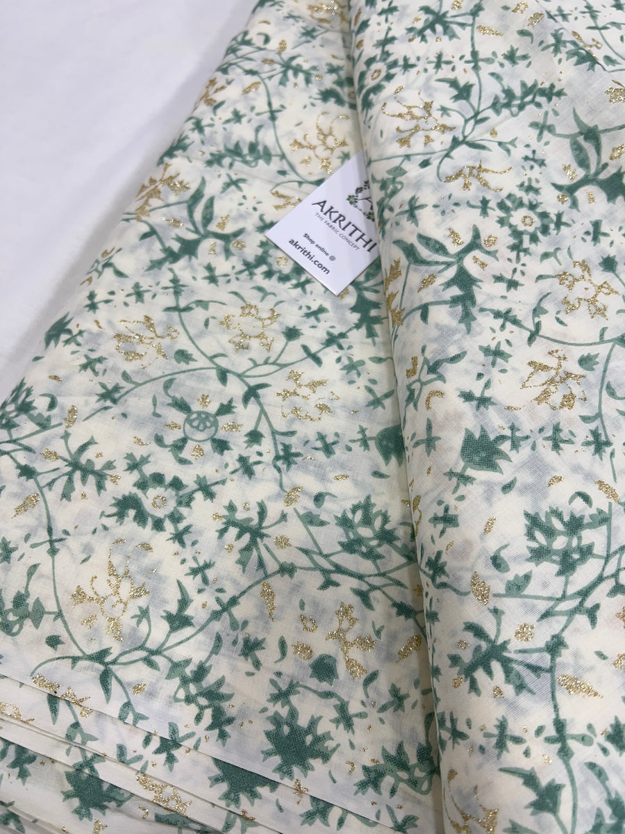 Printed pure cotton fabric