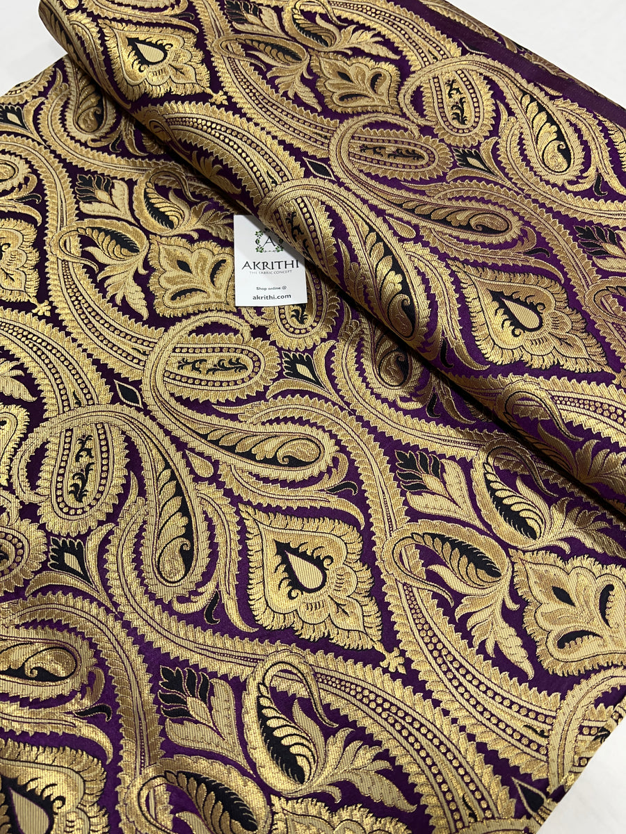 Pure Banarasi brocade fabric