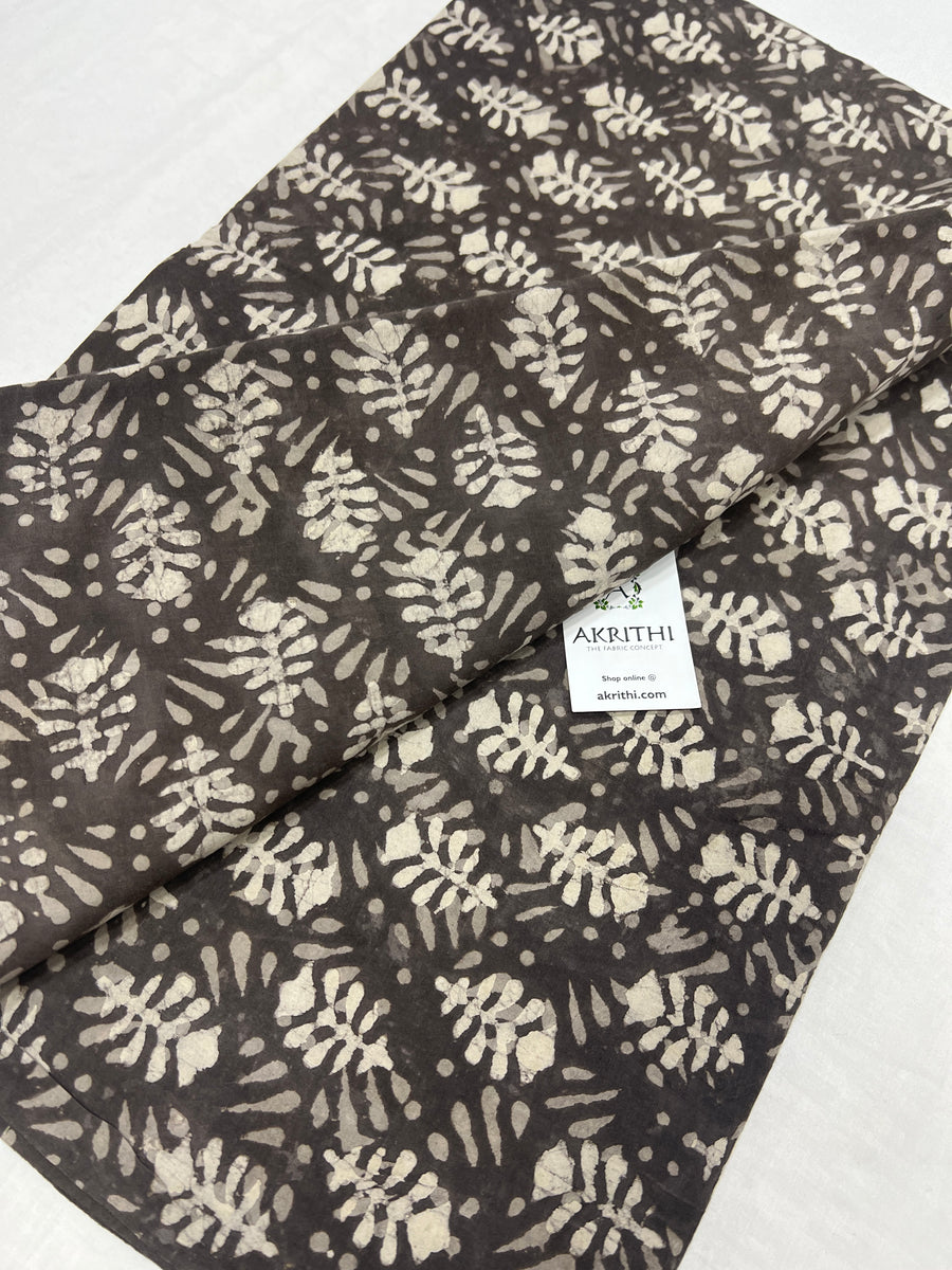 Dabu block Printed pure cotton fabric