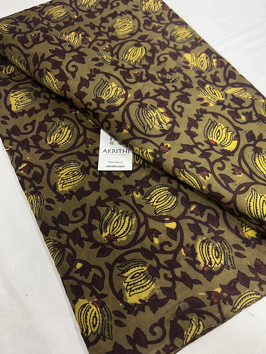 Jahota hand block printed pure cotton fabric