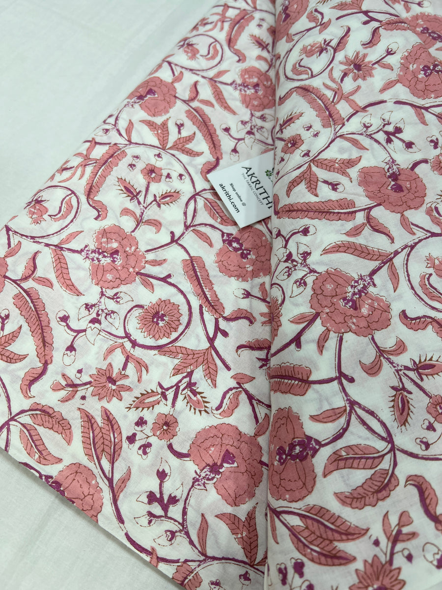 Printed pure cotton fabric