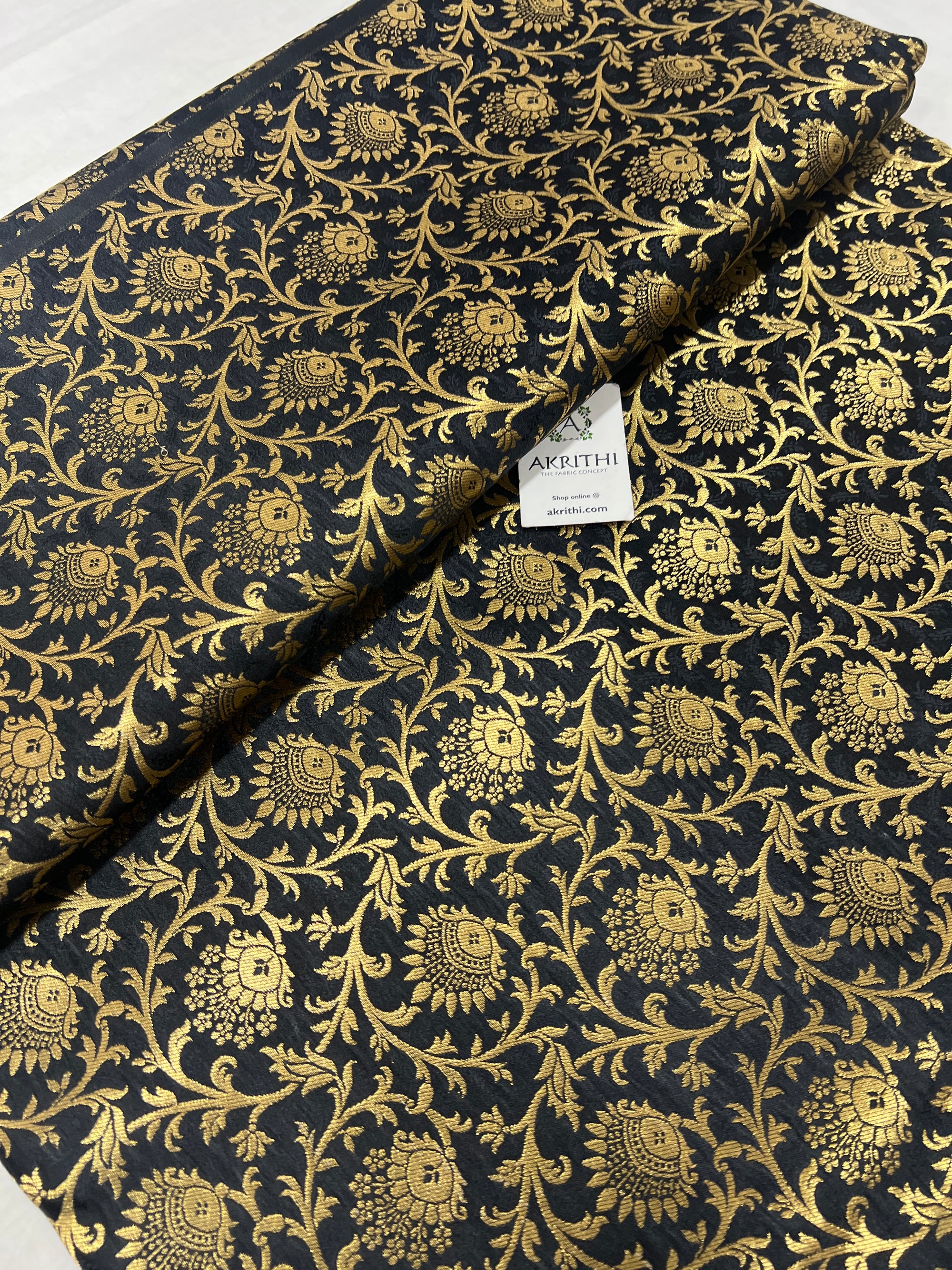 Pure Banarasi brocade fabric