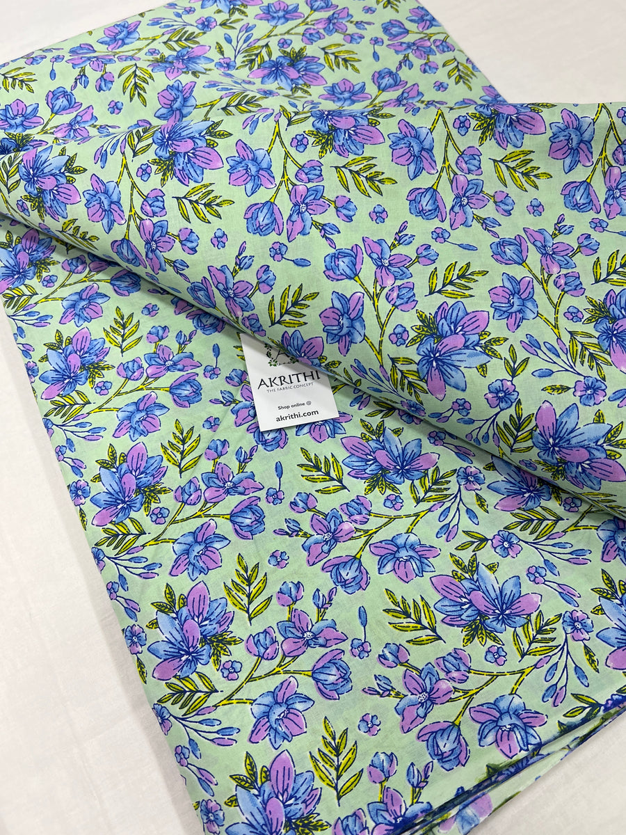 Printed pure cotton fabric