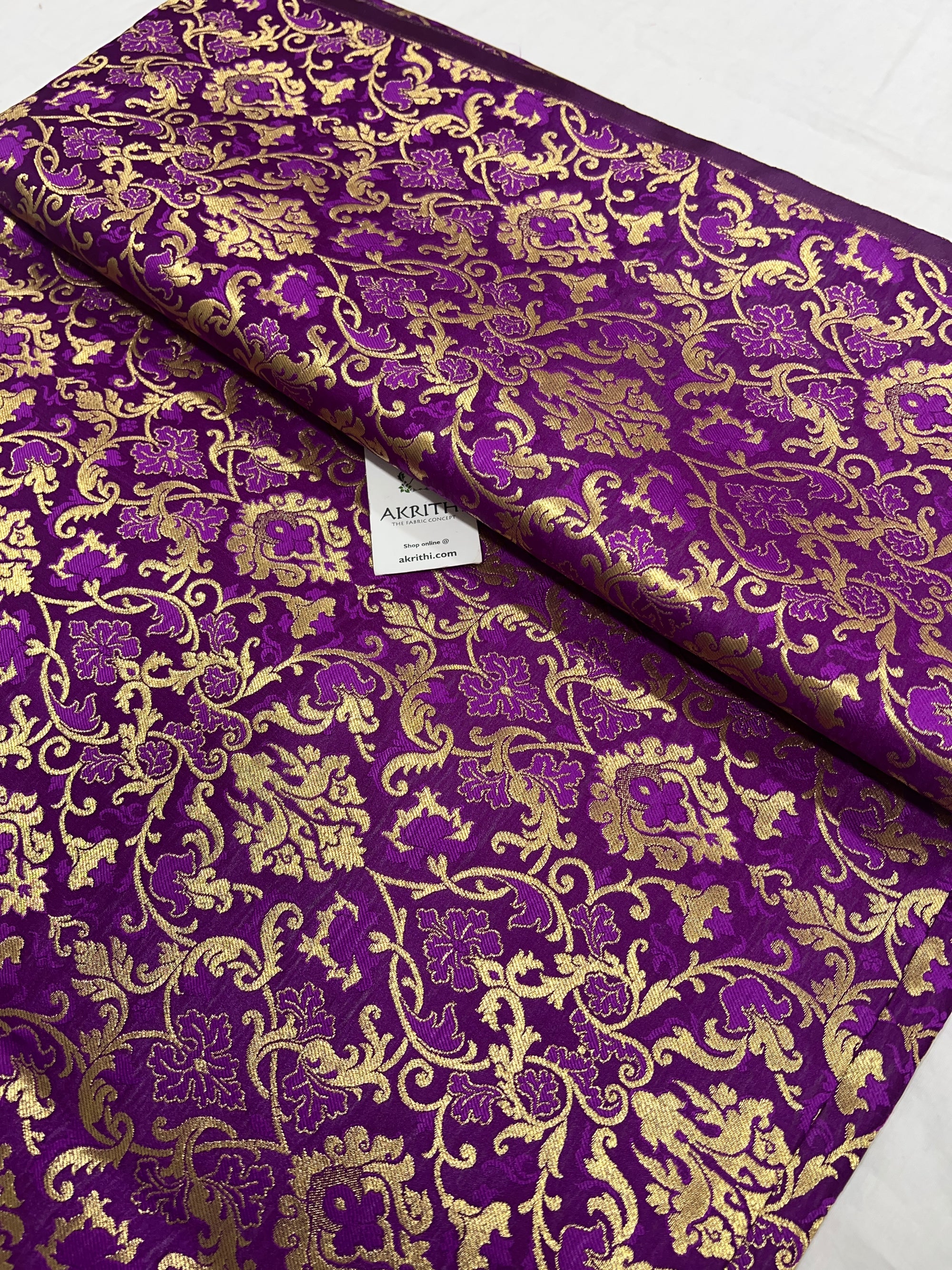 Pure Banarasi brocade fabric