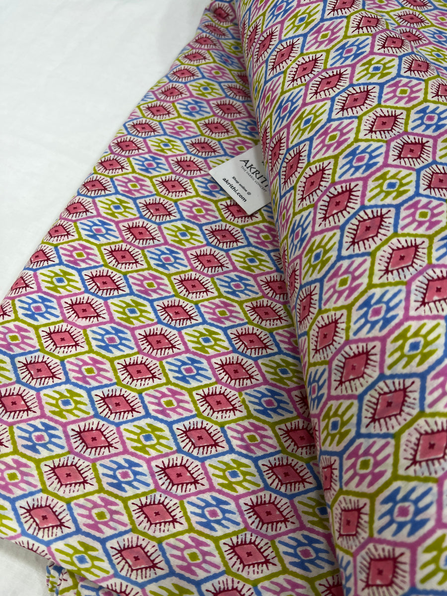 Printed pure cotton fabric