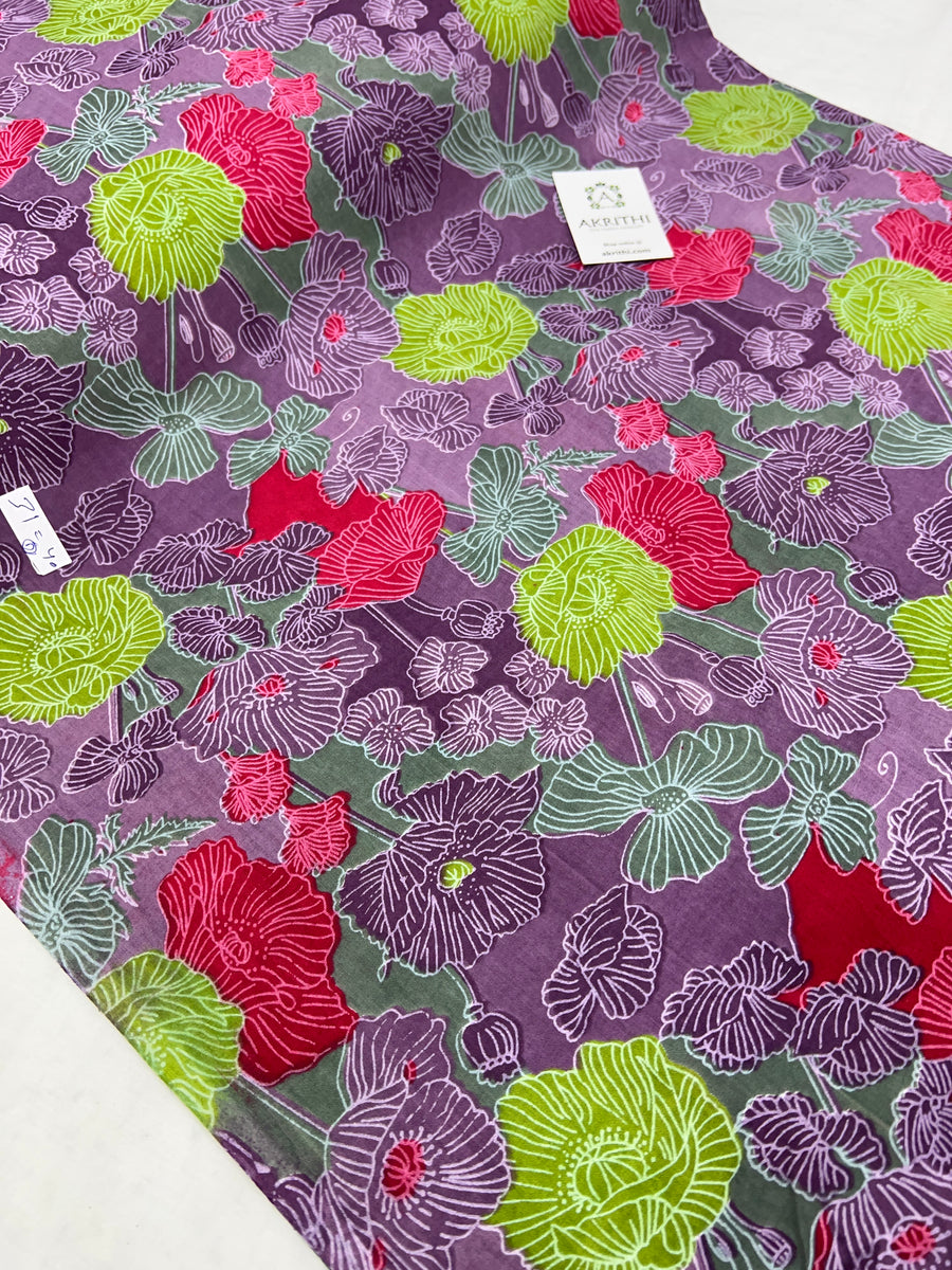 Printed pure cotton fabric