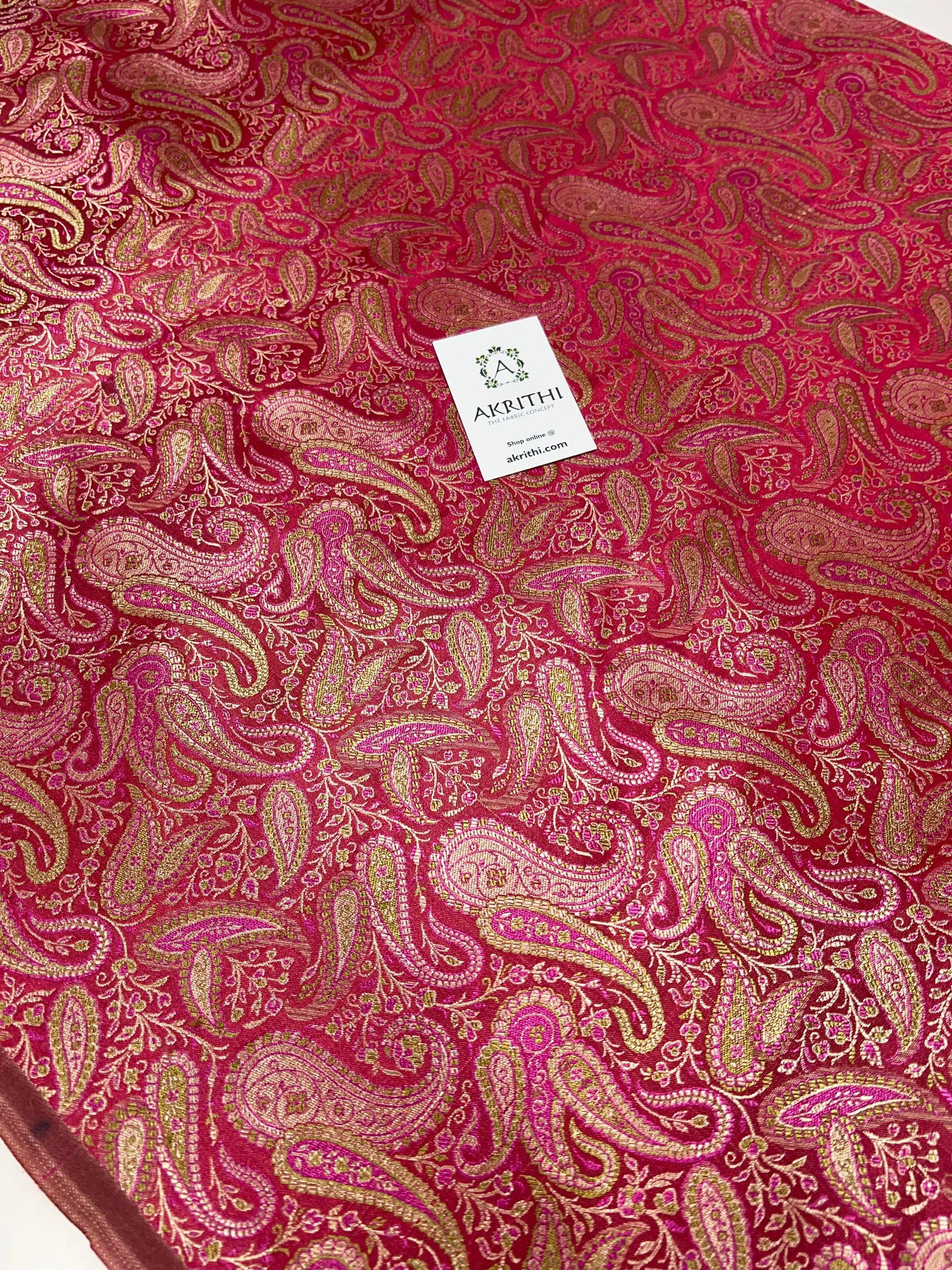 Pure Banarasi brocade fabric