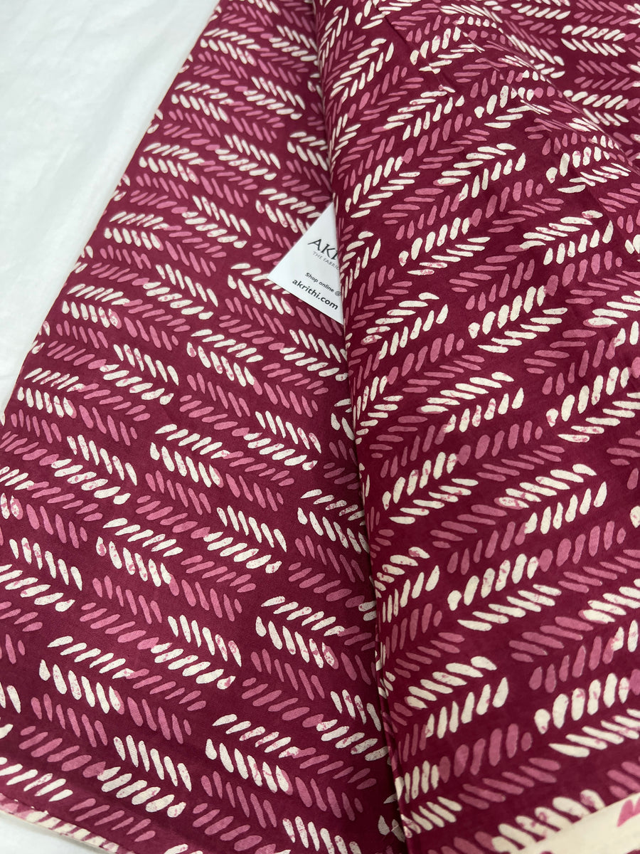 Printed pure cotton fabric