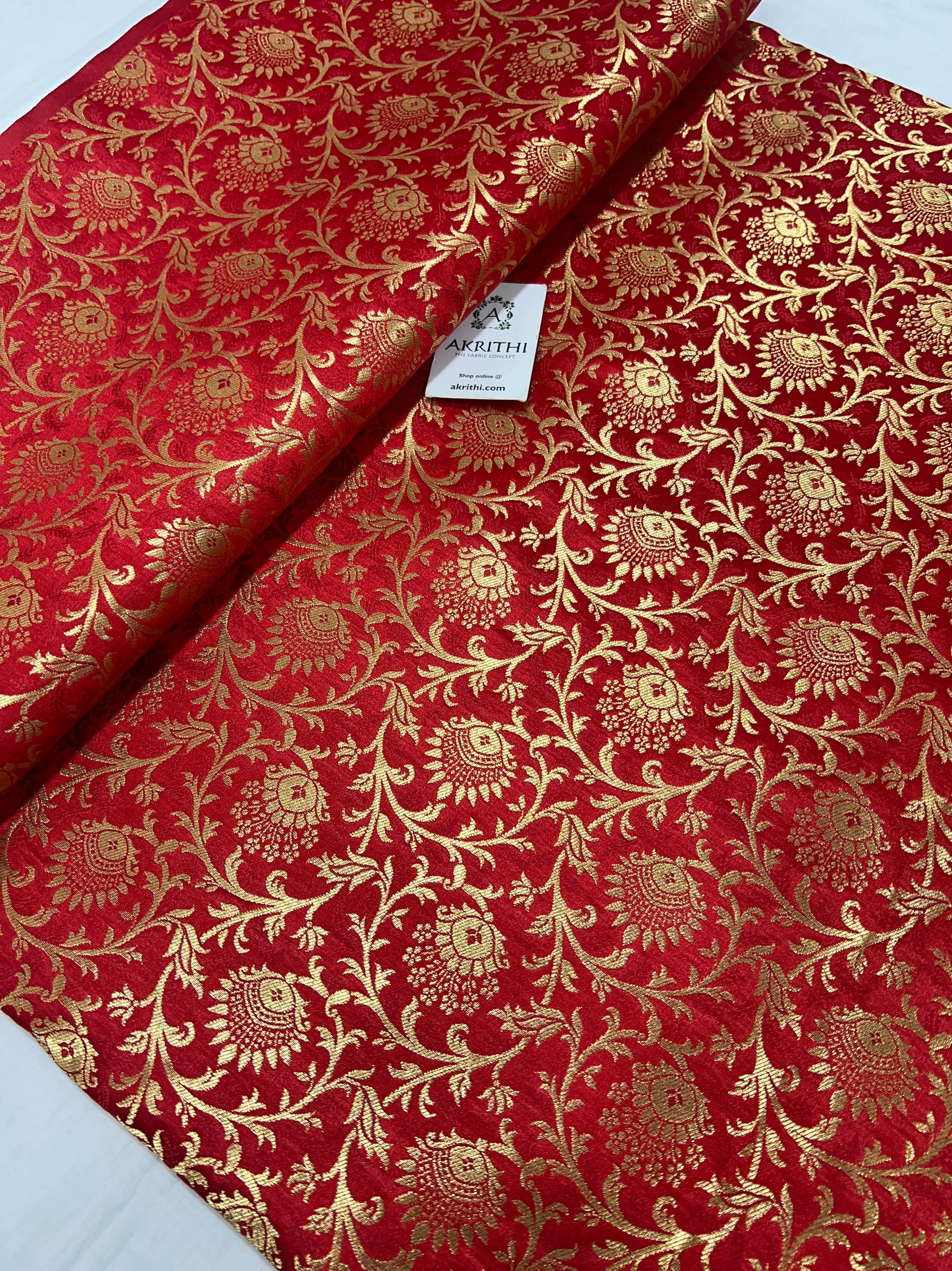 Pure Banarasi brocade fabric