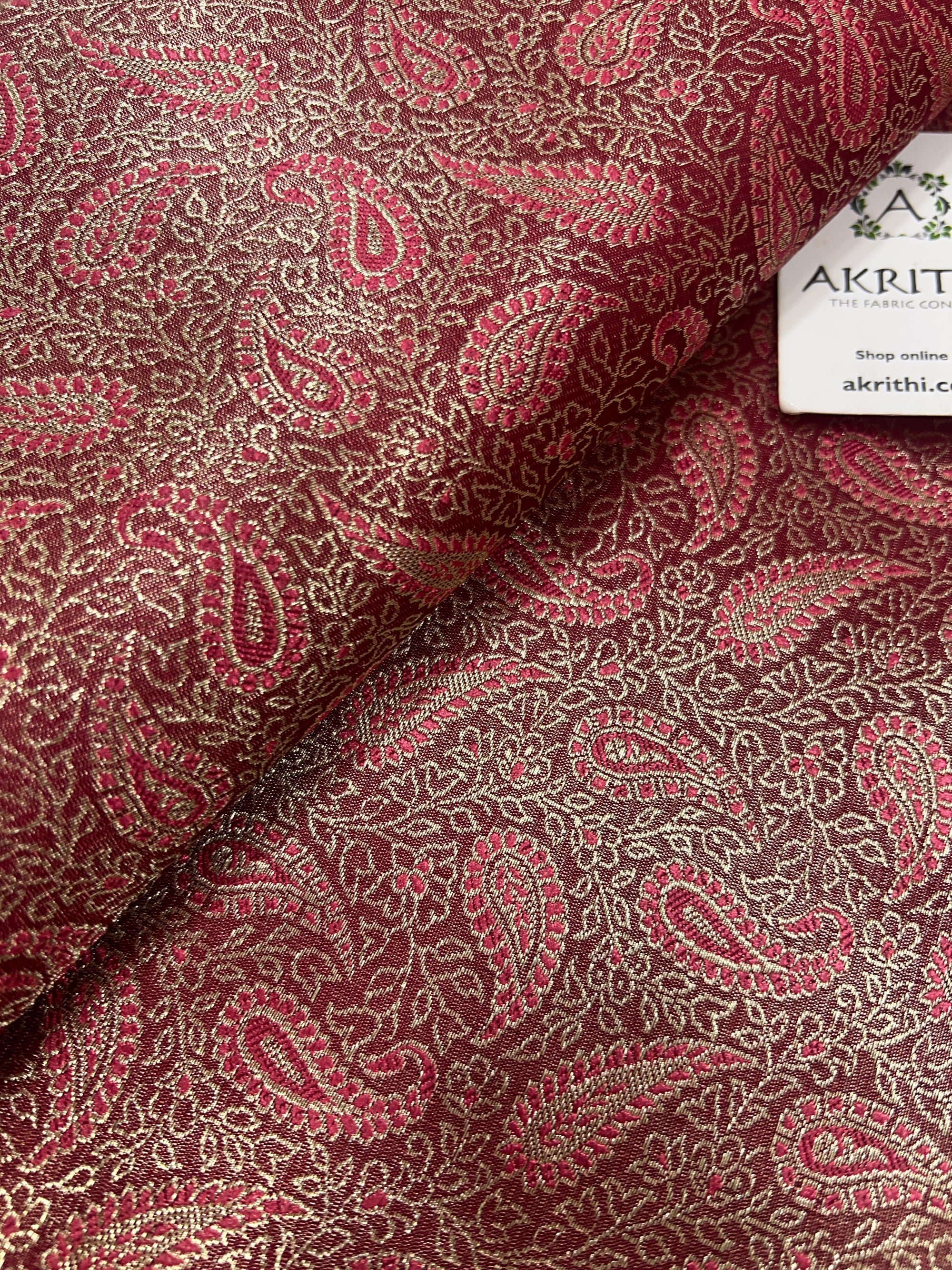 Pure Banarasi brocade fabric