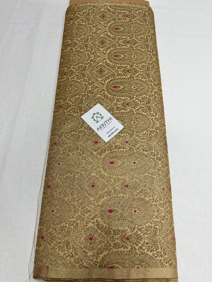 Banarasi brocade fabric antique zari