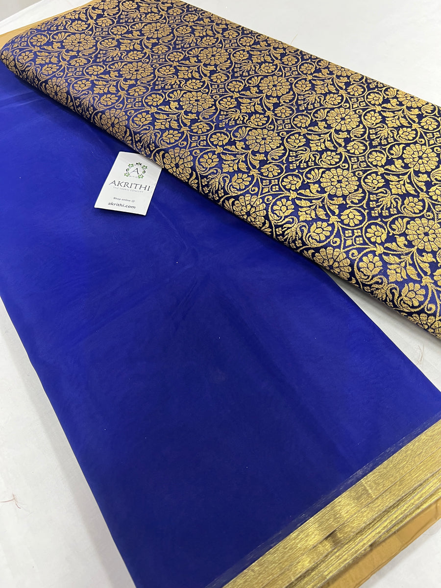 Organza saree with Banarasi blouse