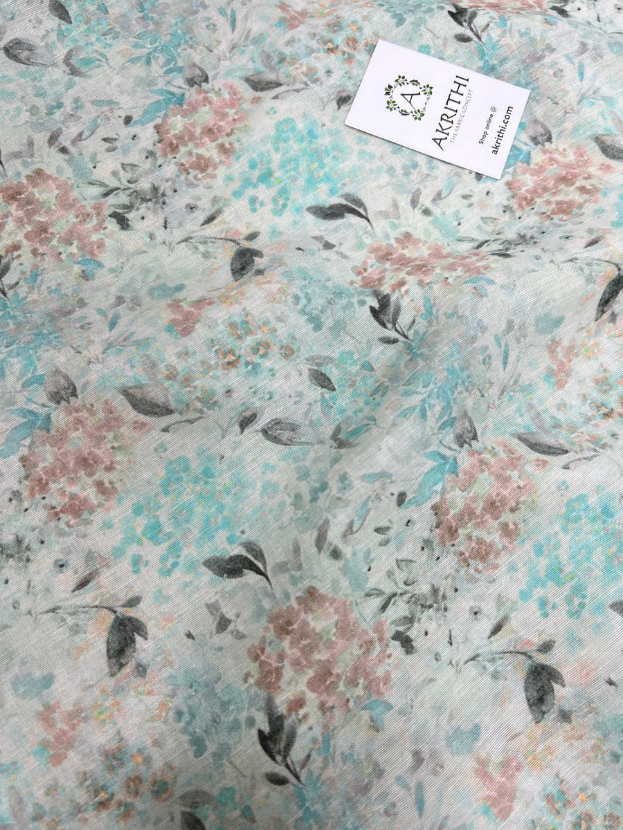 Digital Printed pure linen fabric