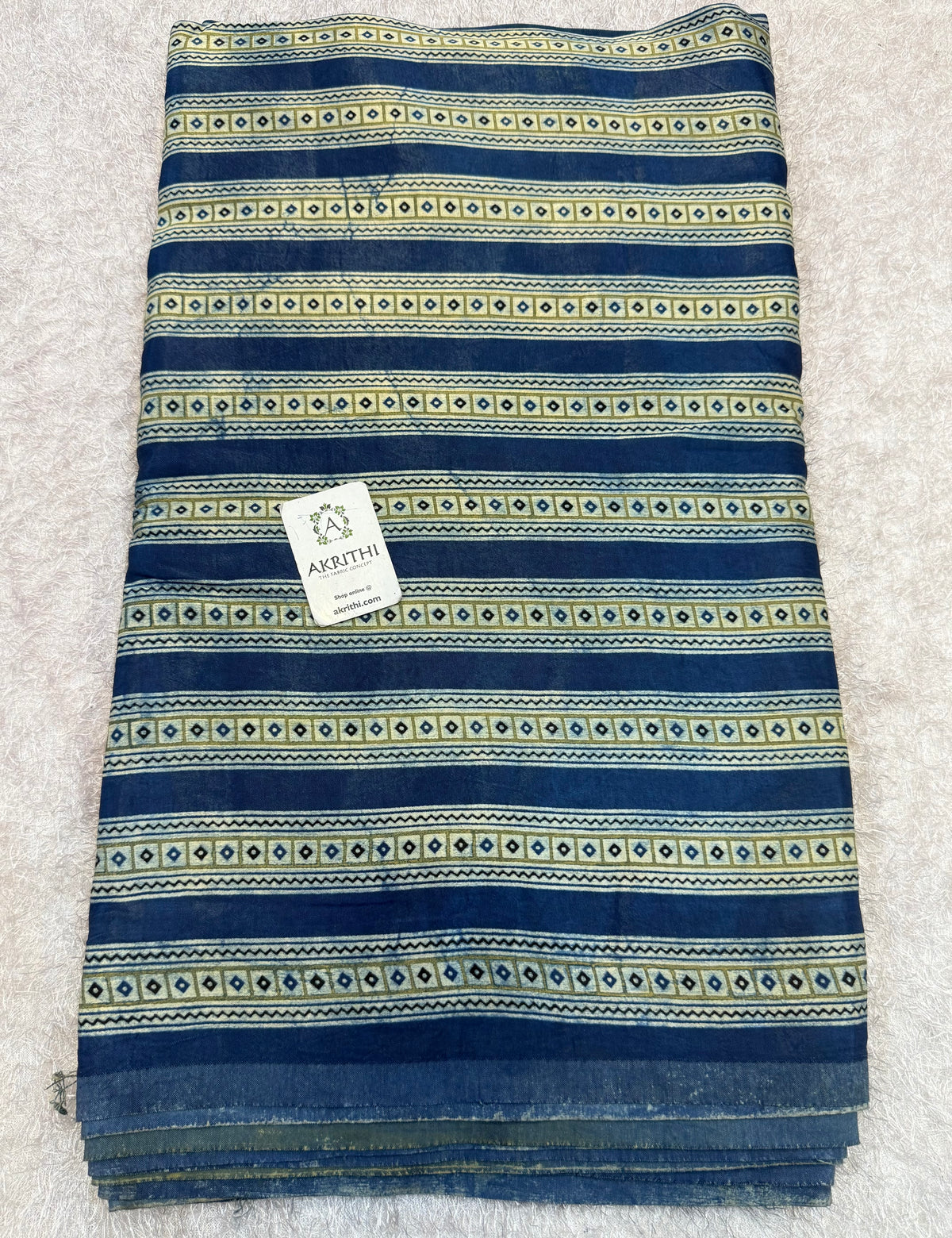 Ajrakh pure mashru silk fabric