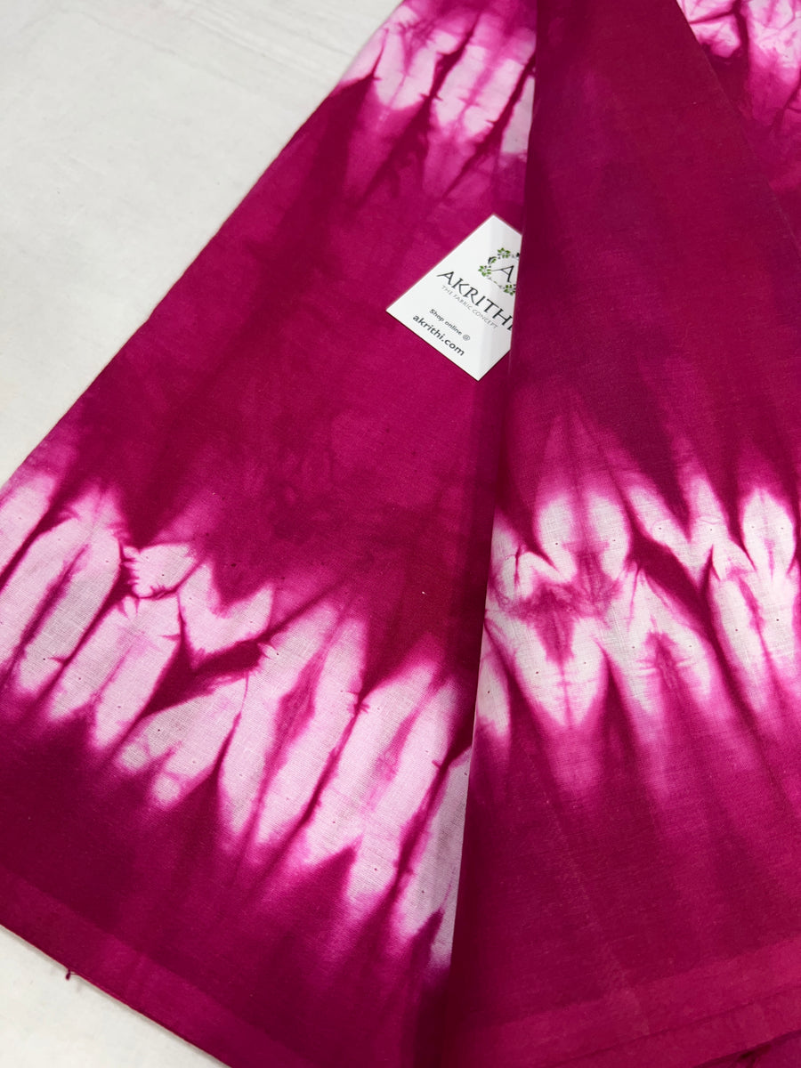 Shibori Hand dyed pure cotton fabric