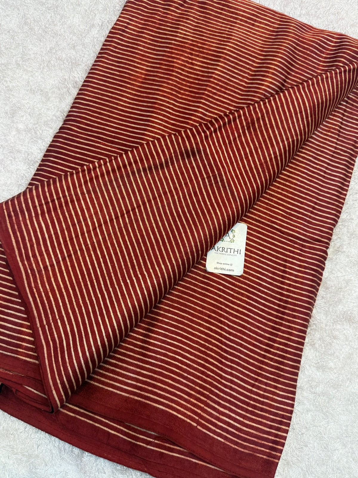 Ajrakh pure mashru silk fabric